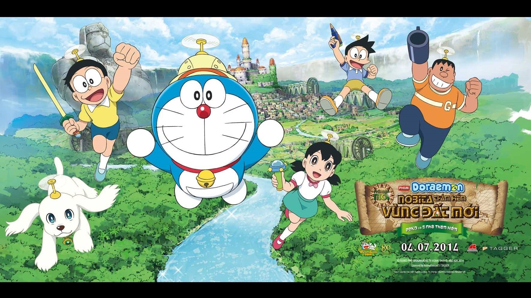 Banner Phim Doraemon: Nobita Thám Hiểm Vùng Đất Mới – Peko và 5 Nhà Thám Hiểm (Doraemon: New Nobita's Great Demon - Peko and the Exploration Party of Five)
