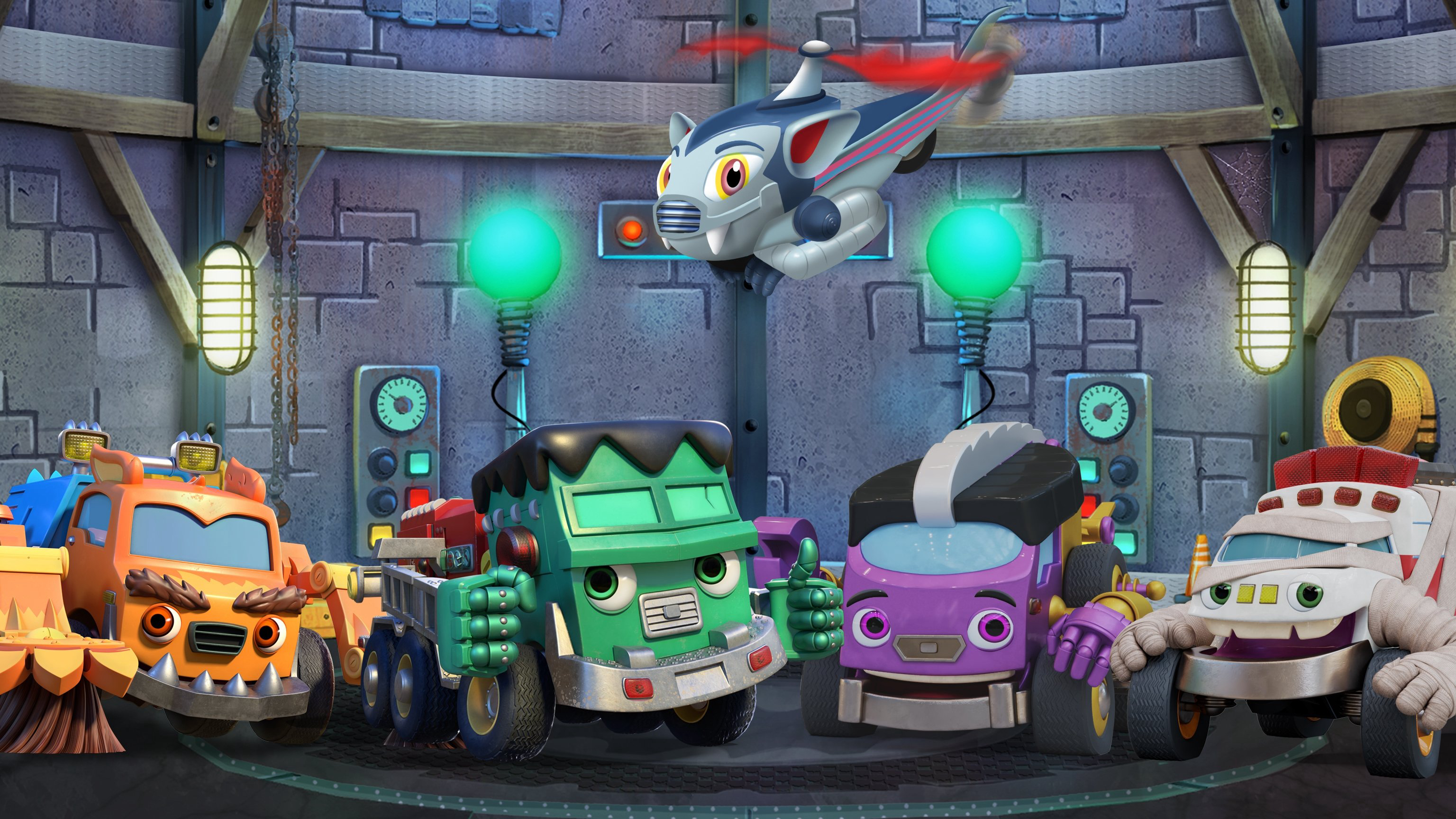 Xem Phim Xe quái vật siêu cấp (Mighty Monsterwheelies)